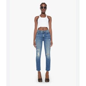 MOTHER The Dazzler Ankle Fray Weekend Warrior Distressed‎ Denim Jeans Size 26